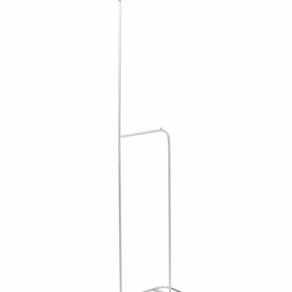 Wyld and Coco Silver Lacquered Metal Freestanding Clothes Rail, Height: 171 cm – 2