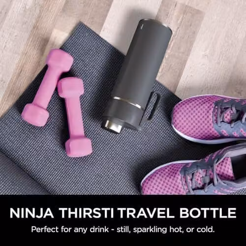 Ninja Thirsti Vacuum Insulated Stainless Steel Water Bottle and Flask with Leak-Proof Screw Lid, Grey, 700 ml – 2