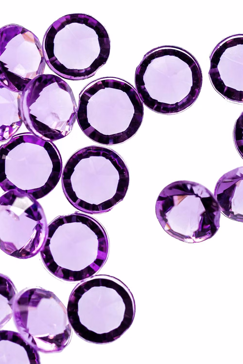 Neel Blue Round Acrylic Rhinestone Table Confetti Scatters, 2000 Pieces in Lilac/Purple – 3