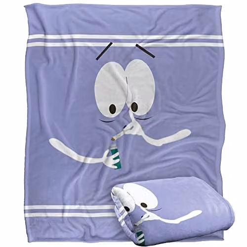 LOGOVISION White Fluffy Fleece Throw Blanket, W/D/H: 152 x 127 cm – 1