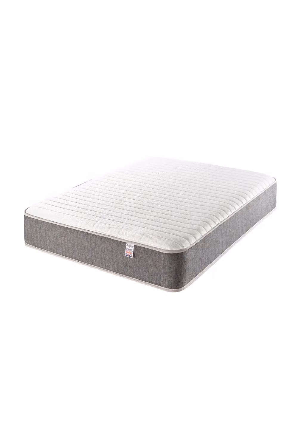 Aspire Pocket 3000 Cooler Memory Hybrid Mattress, White and Grey, W/D/H: 90 x 200 cm – 3