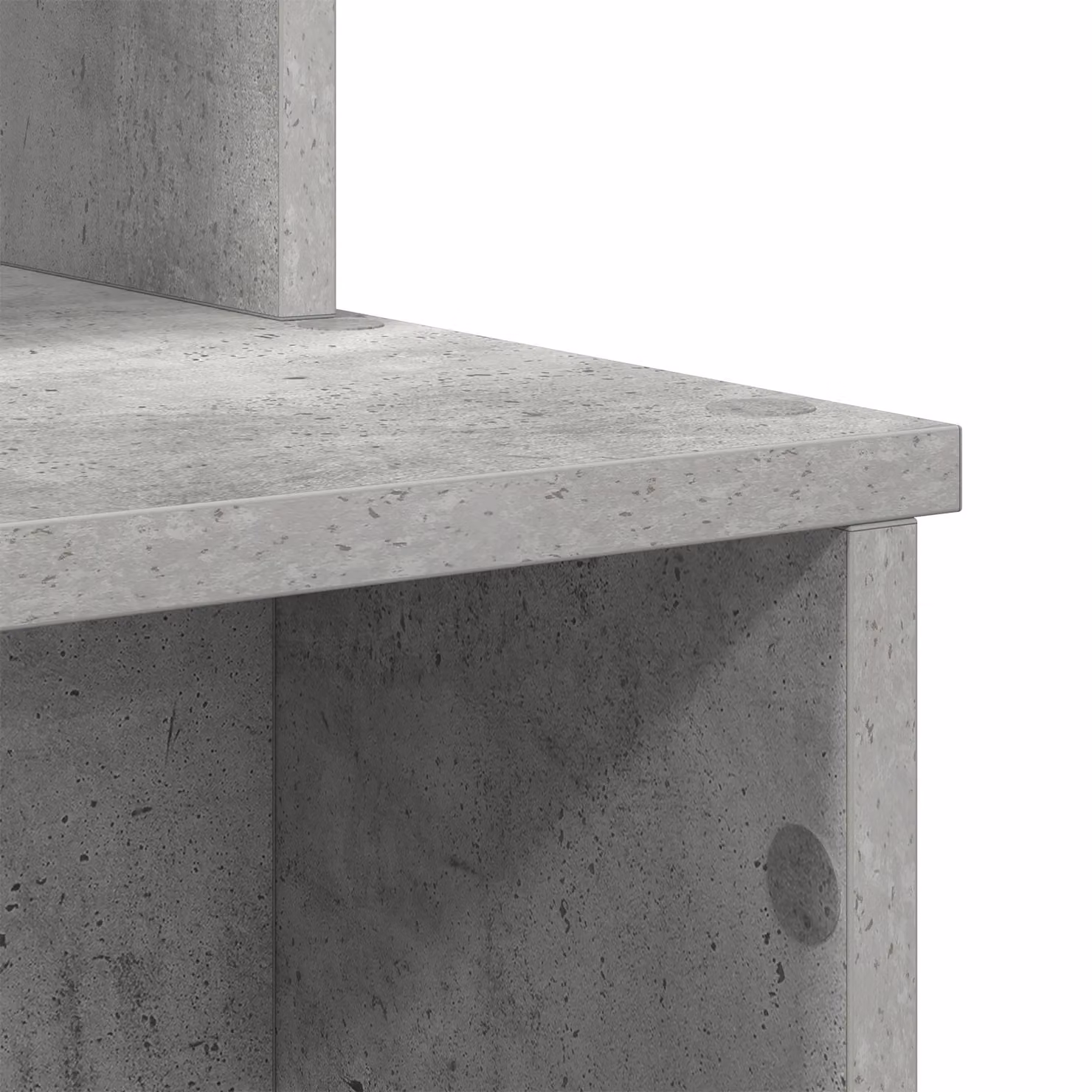 Berkfield Modern Writing Desk with Storage in Concrete Grey, W/D/H: 120.5 x 44 x 88.5 cm – 4