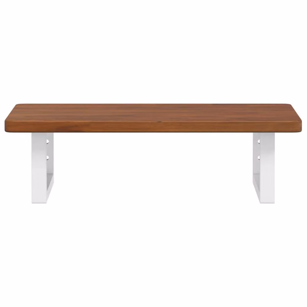 Berkfield Home Wall Mounted Basin Shelf in Brown Oak and Steel – 2
