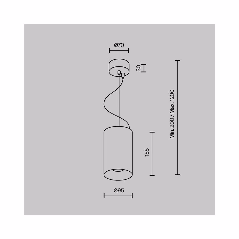 Netlighting Efir Slim LED Pendant Ceiling Light, White, 3000K, 2180lm – 2