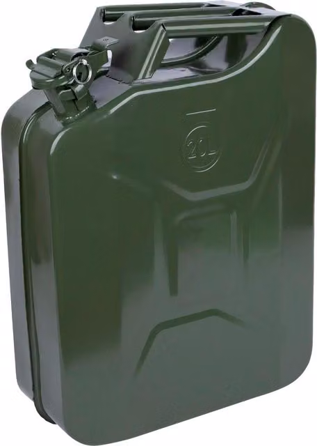 Pro User Steel Jerry Can, Green, 20 l