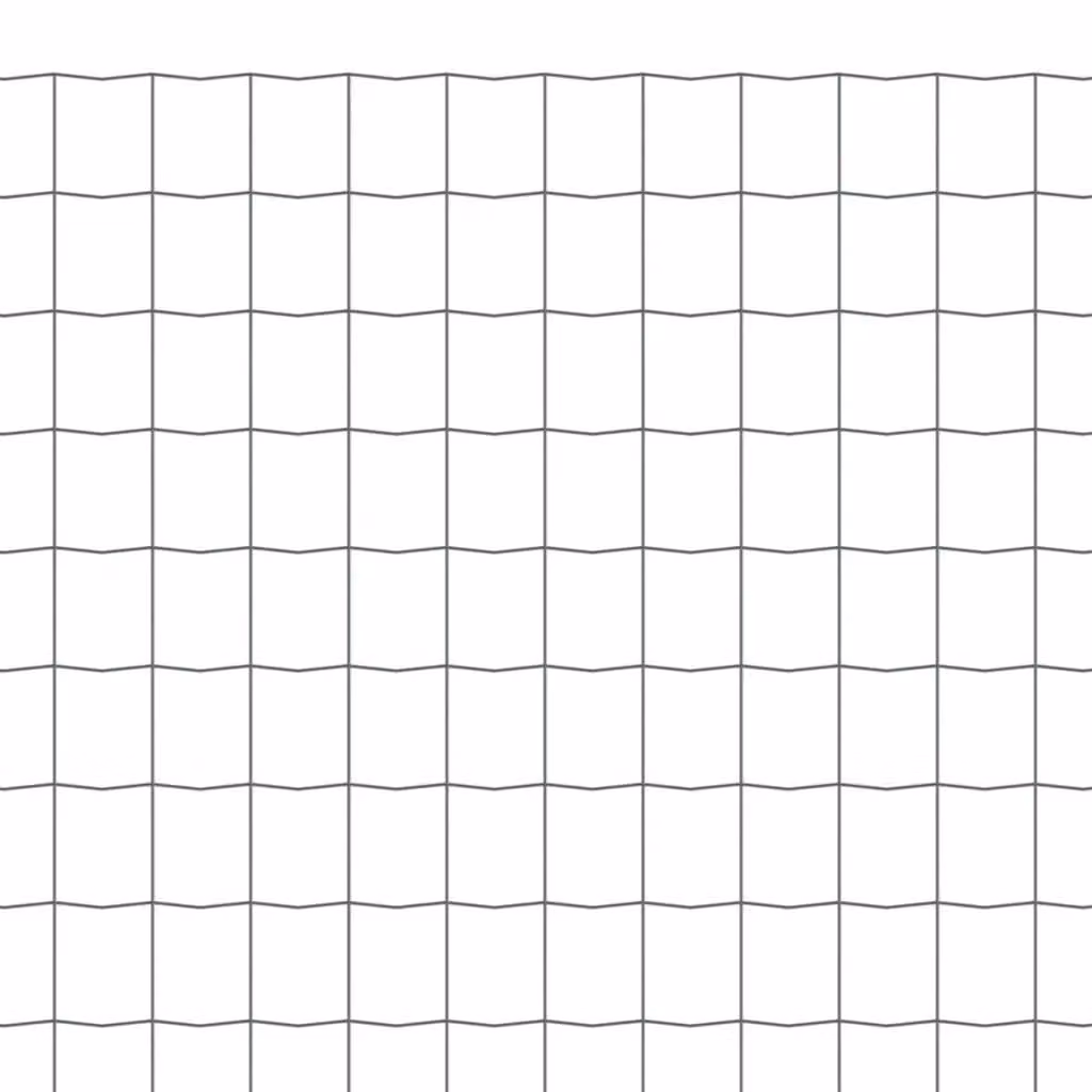 Berkfield Home Euro Fence PVC-Coated Steel Fencing, Grey, W: 10 m, H: 0.8 m – 4