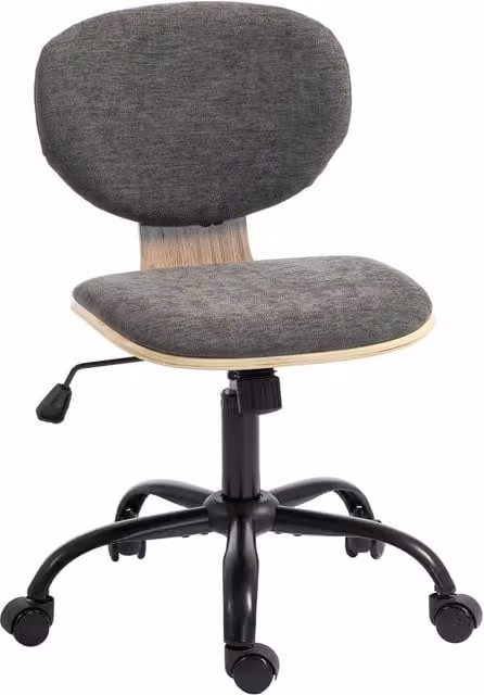 Rolipo Ergonomic Grey Fabric Office Chair with Rocking Function and 360 Degree Swivel – 1