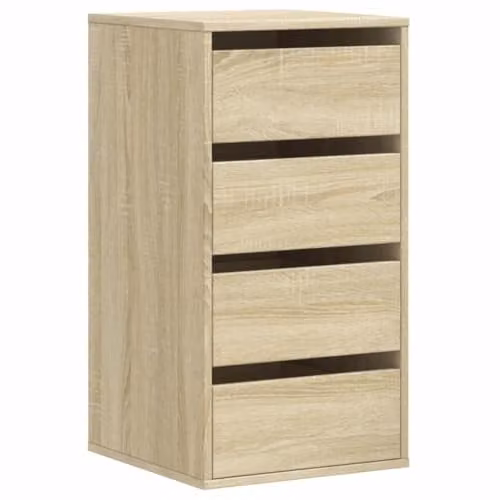 vidaXL Corner Chest of Drawers in Sonoma Oak, W: 40 cm, D: 41 cm, H: 76 cm
