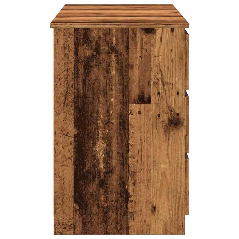 Berkfield Home Decorative Writing Desk in Brown Old Wood, W/D/H: 140 x 50 x 77 cm – 3