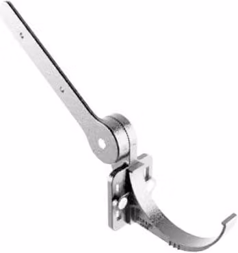 ARP Cast Aluminium Half Round Gutter Side Rafter Bracket, 100mm, Silver