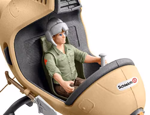 Schleich Animal Rescue Helicopter Playset in Multicolour – 4