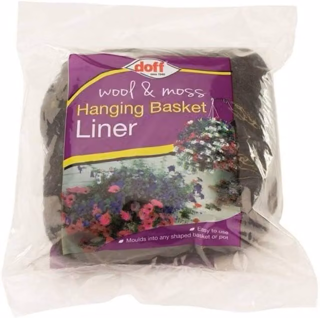 Doff Brown Hanging Basket Planter Liner