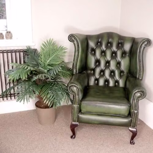 Leaf Artificial Princess Palm Tree with Green Leaves and Brown Trunk, Height: 100 cm – 2