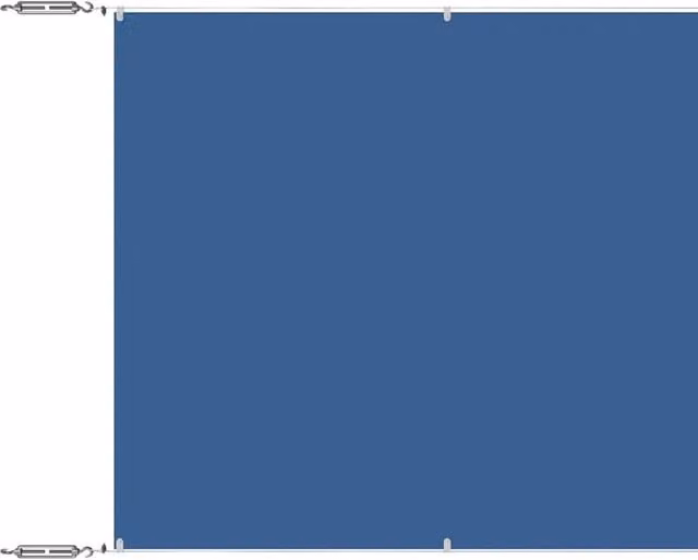 Berkfield Home Vertical Awning in Blue Oxford Polyester, W: 140 cm, D: 800 cm