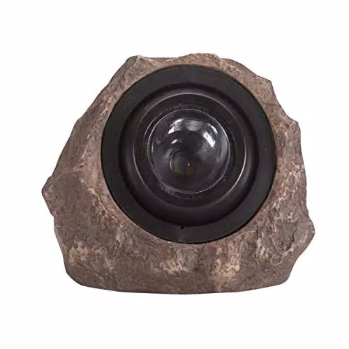Marco Paul Grey Resin Solar Powered Realistic Rock LED Spotlight – 3