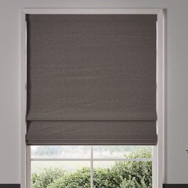 William Morris Reed Made To Measure Blackout Roman Blind in Grey Cobble