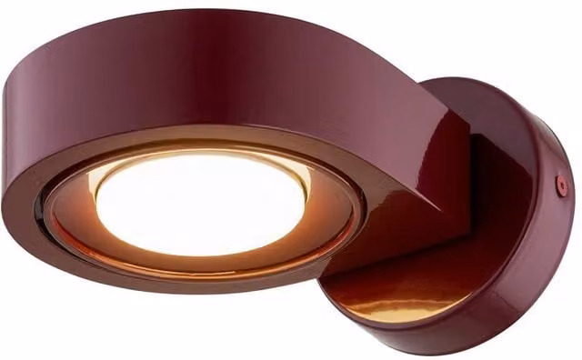 Netlighting Lotus Adjustable Up and Down Wall Lamp in Red with GX53 LED Bulb