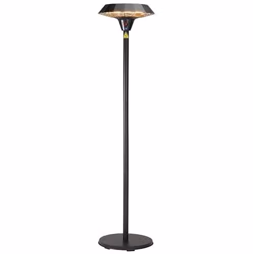Shadow Diffusion Octagon 2.0kW Patio Heater in Black Metal