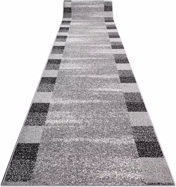 RugsX Silver Etna Runner in Grey, W: 100 cm, L: 300 cm – 1