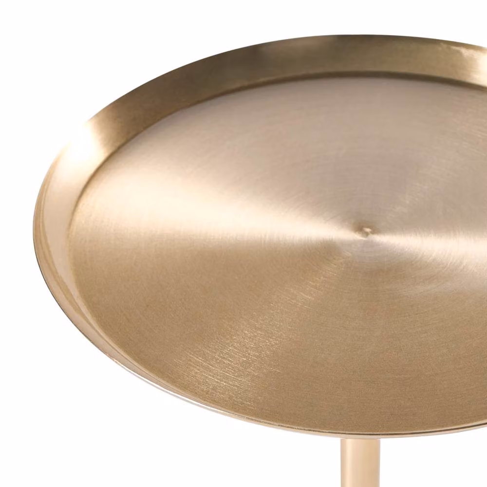 Wyld and Coco Aster Side Table in White and Gold, W/D/H: 36 x 36 x 36 cm – 3