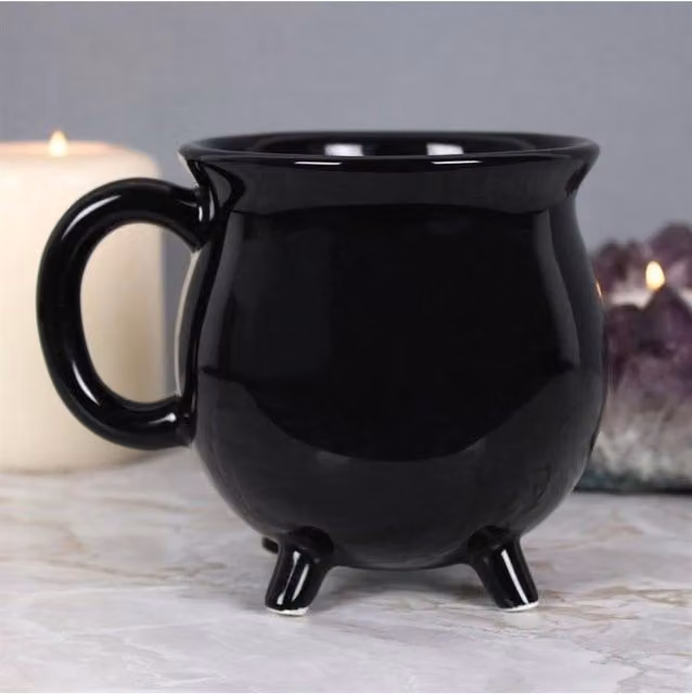 KDMD Plain Black Cauldron Mug in New Bone China – 1