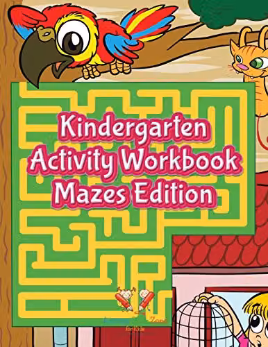 Activity Book Zone Kindergarten Activity Workbook Mazes Edition in Multicolour