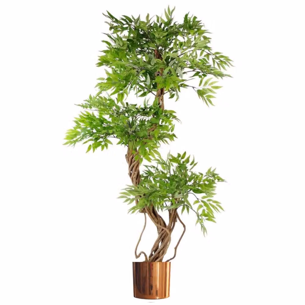 Botanik Leaf 140cm Artificial Japanese Fruticosa Ficus Tree in Green – 3