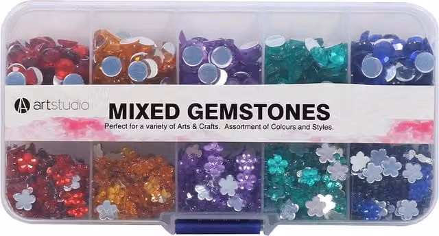 Art Studio Mixed Gemstones in Multicolour