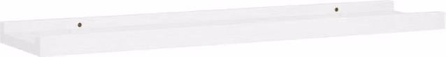 Berkfield Home Picture Frame Ledge Shelves, 2 Pack, White MDF, W: 60 cm, D: 9 cm, H: 3 cm – 1