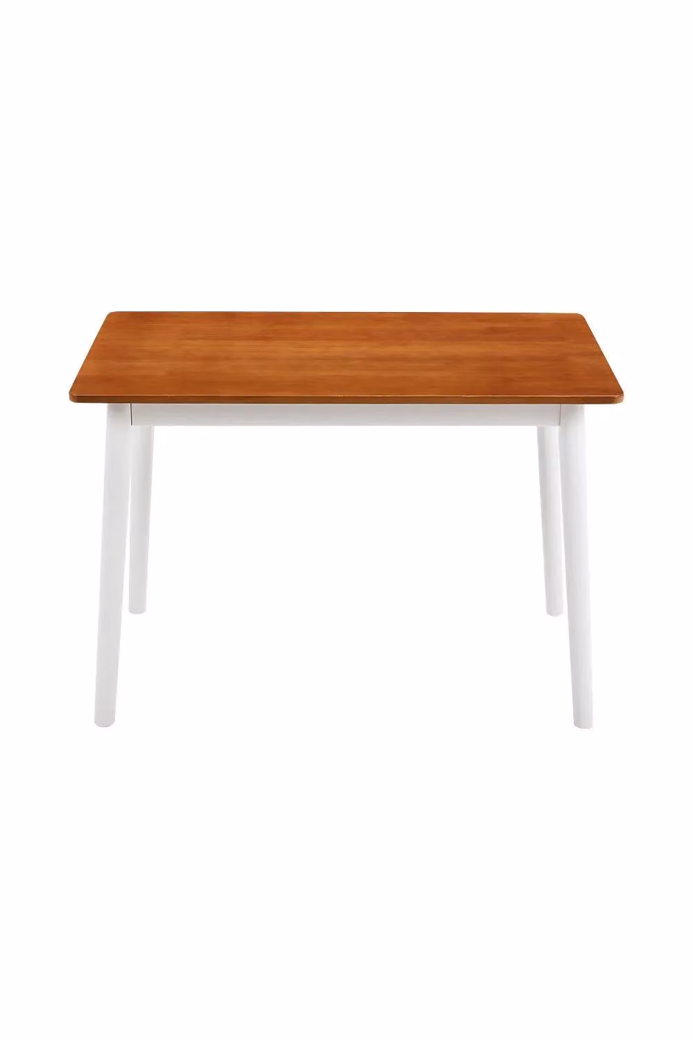 H&O Direct Scandinavian Rectangular Wooden Dining Table in Brown and White – 2