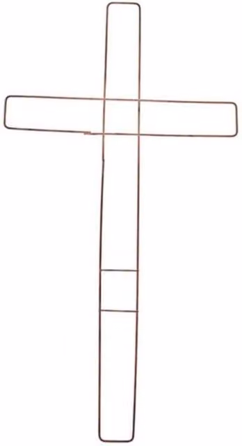 KDMD Gold Metal Cross Frame, 21 inch