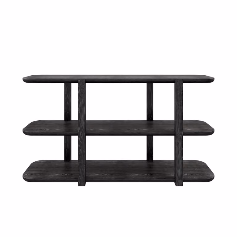 Dome Deco SARI Black Modern Wood Shelf