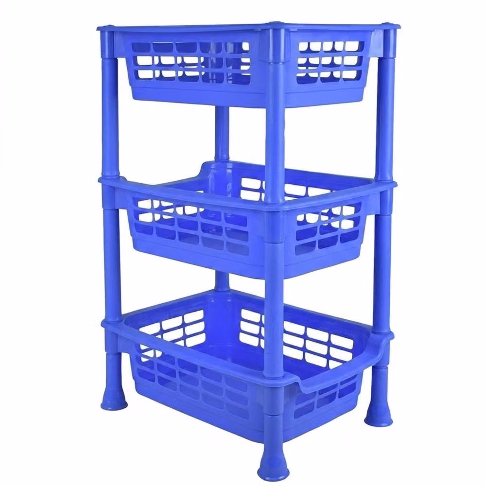 Bedsland 3 Tier Vegetable and Fruit Storage Rack Organizer in Blue – 2