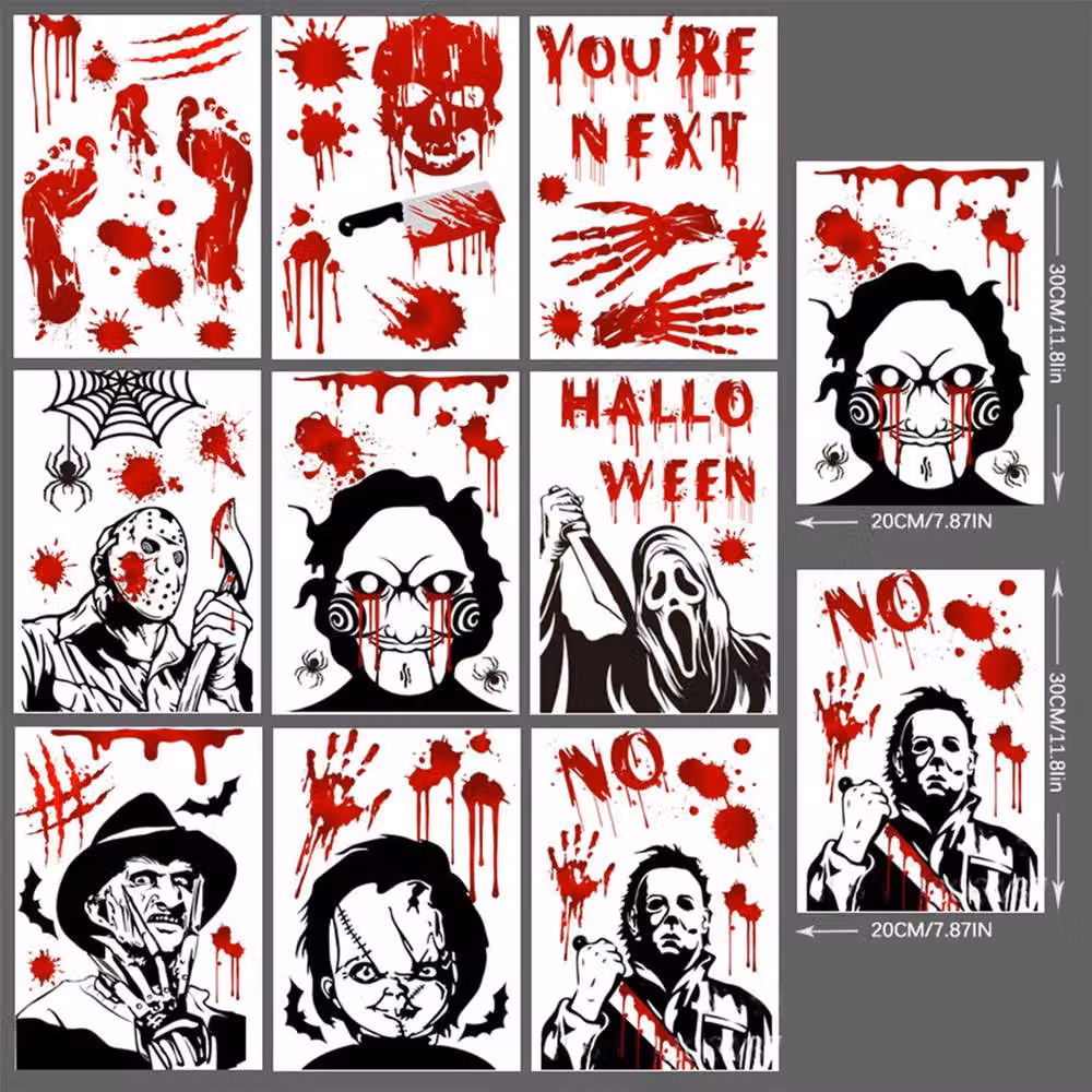 Lovii Reusable Halloween Animal Static Cling Window Stickers in Multicolour – 2