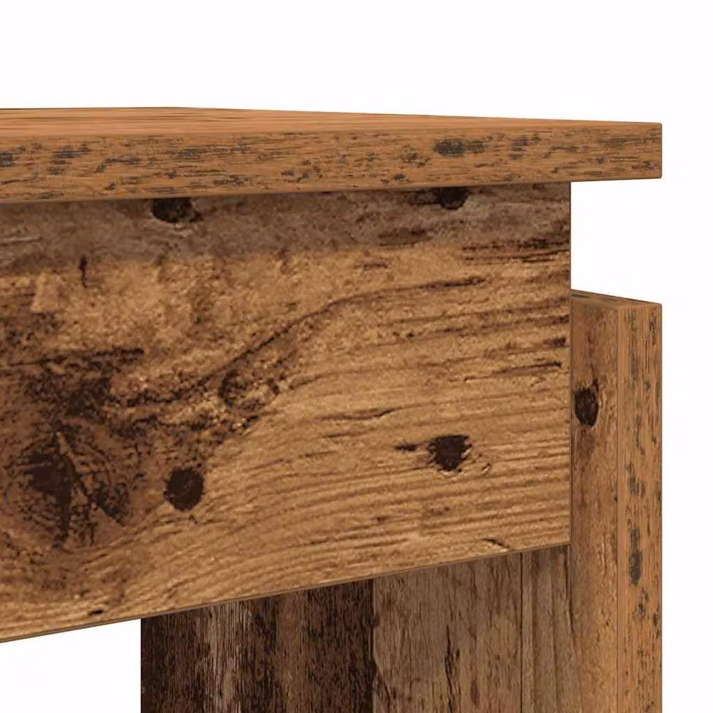 Berkfield Home Rustic Old Wood Console Table in Brown, W/D/H: 80 x 30 x 102 cm – 5