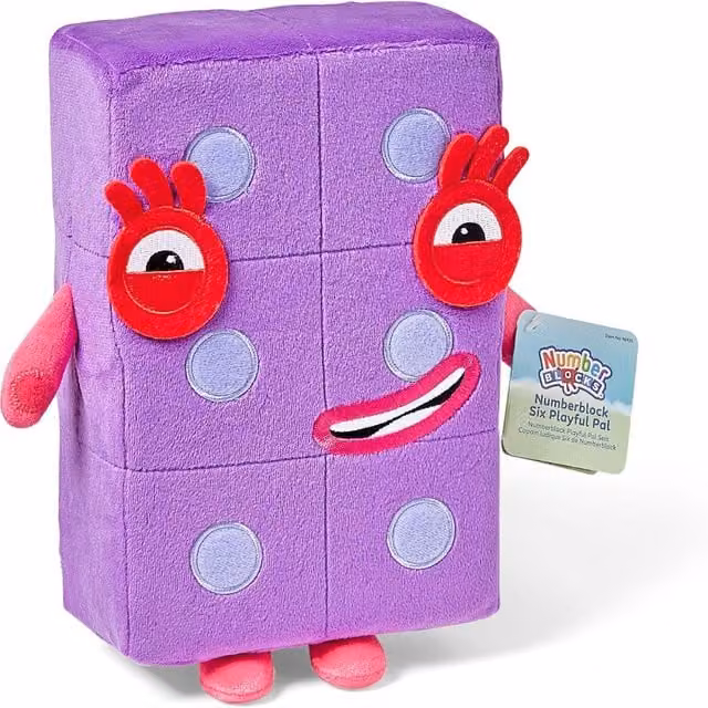Learning Resources Numberblock Character Plush Soft Toy, Purple