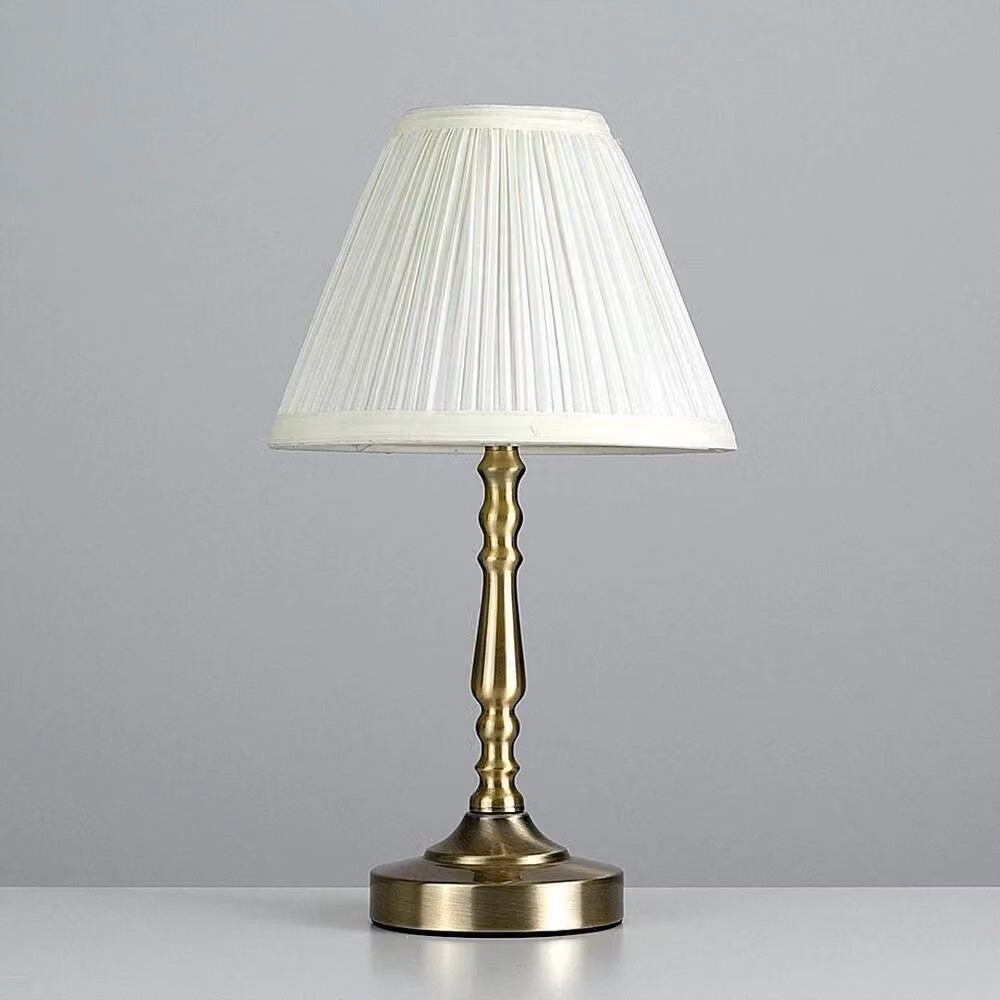 PAWNORA Set of 2 White and Gold Touch Table Lamps with LED Bulbs – 2
