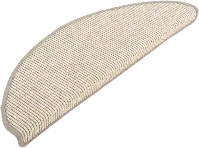 Berkfield Home Self-adhesive Non-slip Stair Mats, 15 Pack, Silver Grey, W/D/H: 65 x 21 x 4 cm