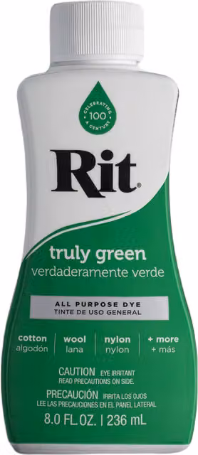 Rit All Purpose Fabric Liquid Dye for Natural Fibres, Green