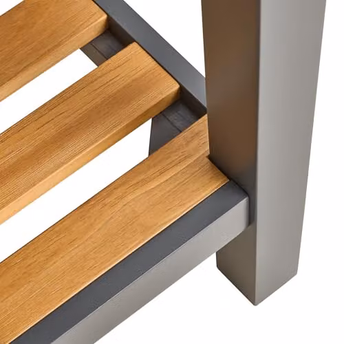 Ludlow Console Table with Drawers and Oak Top in Slate Grey, W: 102 cm, H: 85 cm, D: 30.4 cm – 5