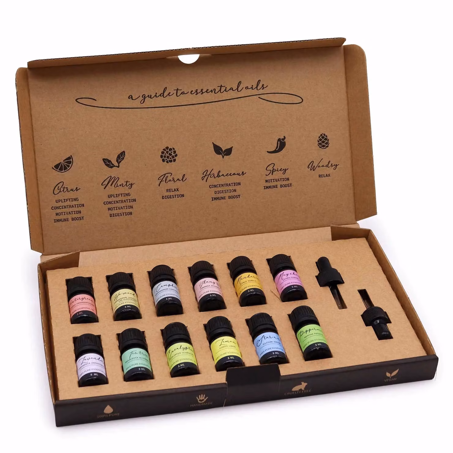 KDMD Aromatherapy Essential Oil Starter Pack in Silver – 6