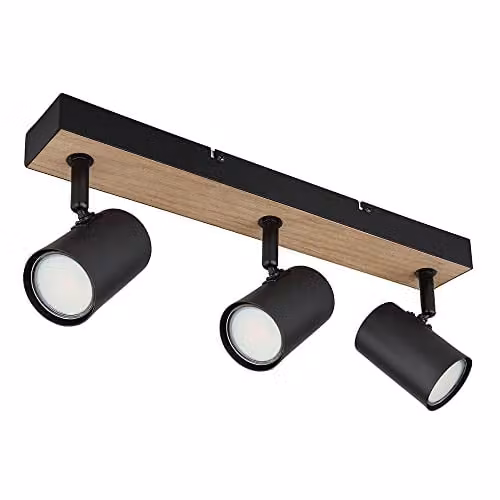 Globo Lighting Robby 3-light surface-mounted spot in black – 1