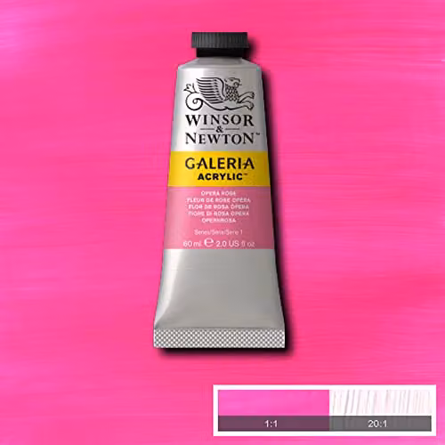 Winsor & Newton Galeria Acrylic Paint, Opera Rose, 60 ml – 3