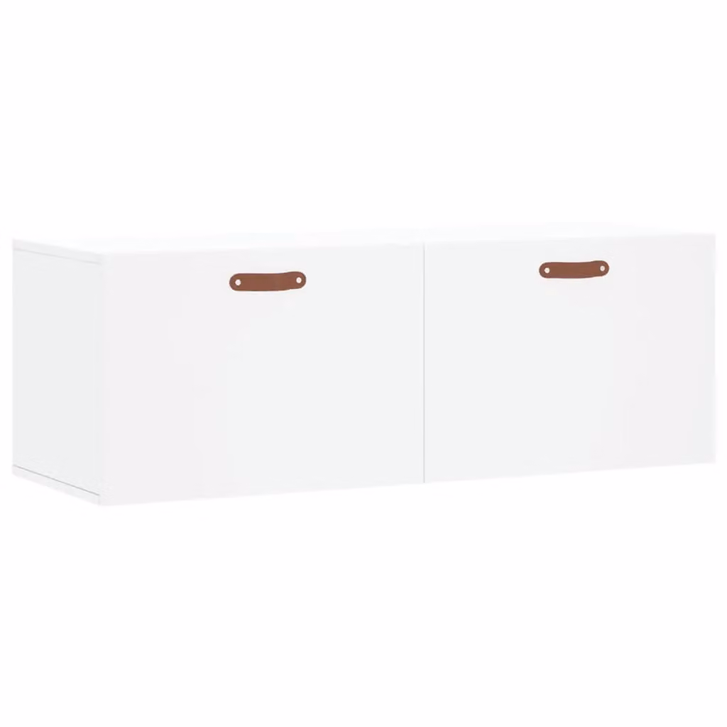 Berkfield Home White Wall Mounted Cabinet with Hinged Doors, W/D/H: 100 x 36.5 x 35 cm – 2