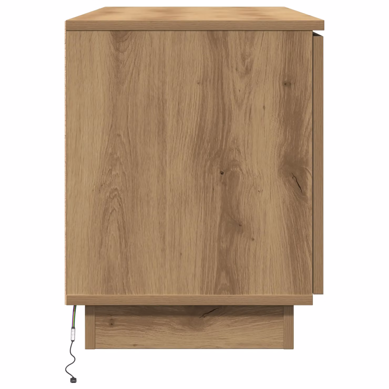 Berkfield Home Artisan Oak TV Cabinet in Brown, W/D/H: 100 x 38 x 49 cm – 4