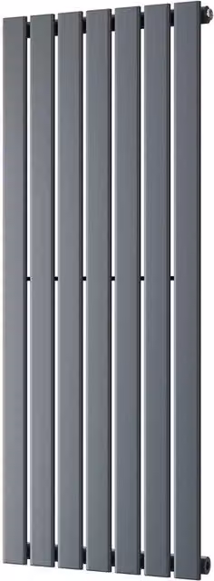 UK Radiators Typhoon Anthracite Vertical Designer Steel Radiator W: 47.6 cm, H: 120 cm – 1