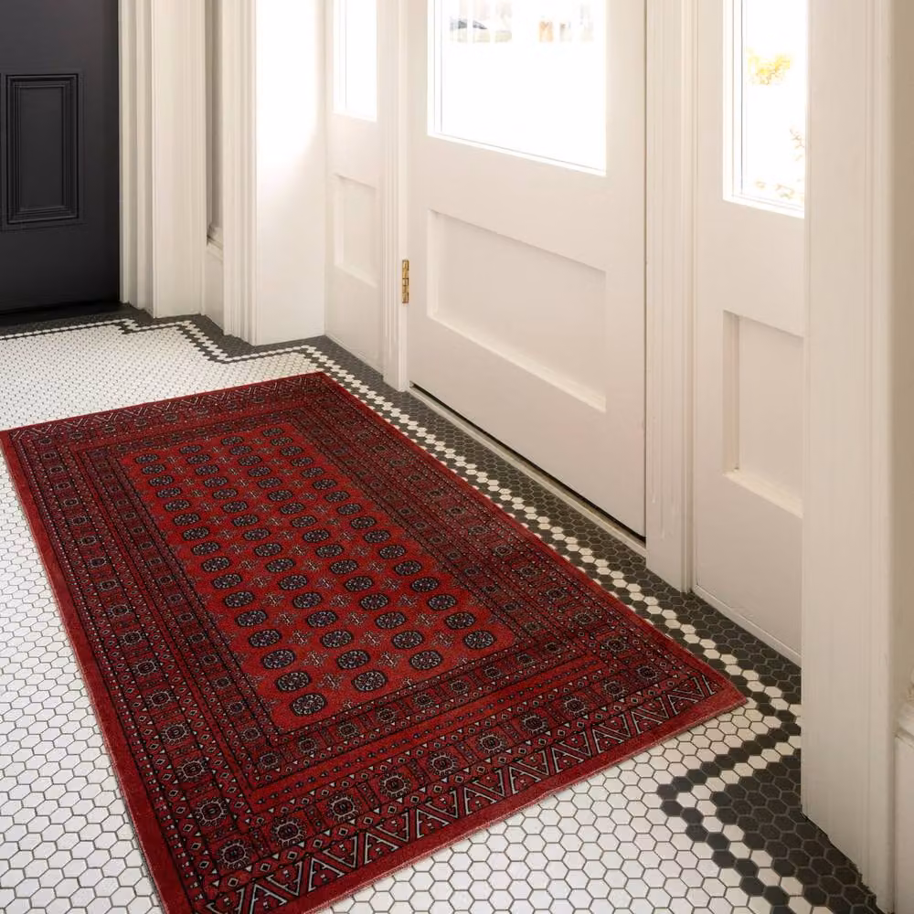 Kukoon Red Traditional Persian Style Oriental Area Rug, W: 240 cm, D: 330 cm – 3