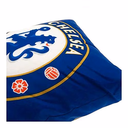 Chelsea FC Official Football Crest Square Cushion in Blue and White – 3