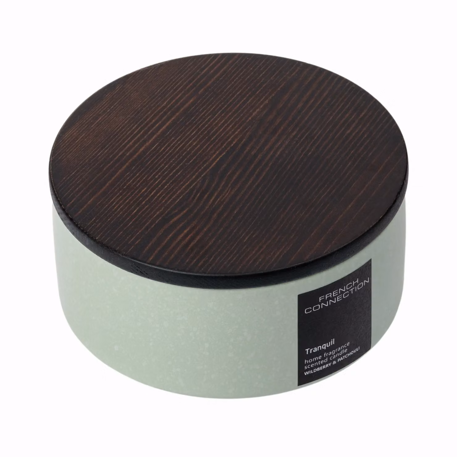 French Connection Stone Collection Wildberry & Patchouli Scented Candle, Green, 224g – 3