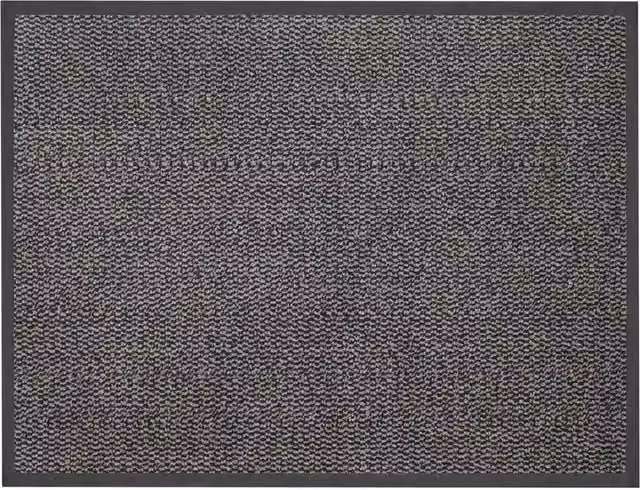 JVL Commodore Barrier Mat, Grey, W/D/H: 80 x 60 x 1 cm
